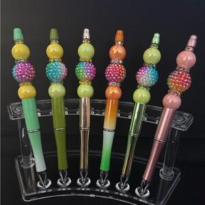 Colorful Beaded Pens Set